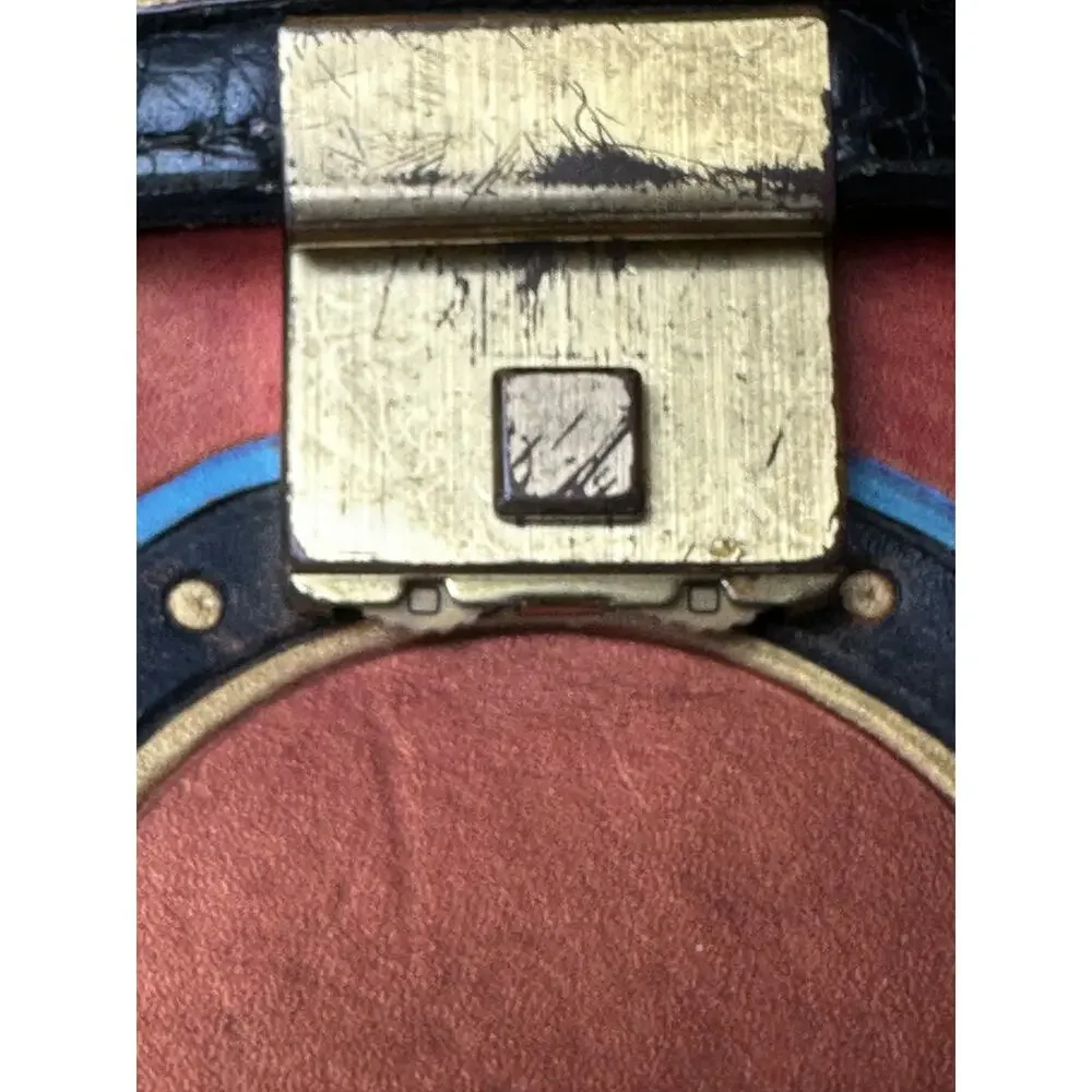 Vintage Marvin Sin Handmade/Hand Painted Leather Briefcase